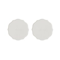 쓰임 블라썸 실리콘 코스터 2p, 라이트그레이