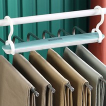 아리코 논슬립 접이식 6단 바지걸이, 민트, 2개