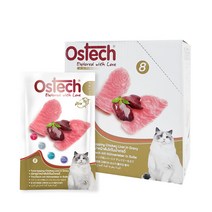 오스테크 캣 울트라 그레이비 파우치 참치 70g, 참치 + 닭간 혼합맛, 12개