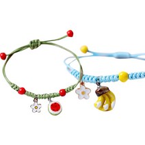 쉐어몰 도자기 구슬 매듭 팔찌 A세트