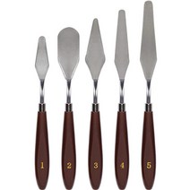 마이데일리 유화 그림 물감 페인팅 나이프 5종 세트, 1세트