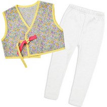 고잉키즈 여아용 방울꽃 저고리 + 레깅스 세트