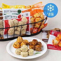 브랜드닭 닭가슴살 볼 앤 쏘스볼 7종 혼합 100g x 11팩 세트 (냉동), 1세트