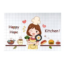 예쏘데코 인테리어 키친 데코스티커 해피호프, 1개
