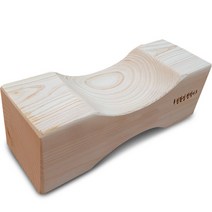 편백아트 프리미엄 편백 통원목 사각목침 특대, 혼합색상, 1개