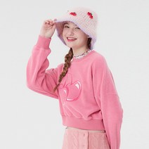 키르시 BIG CHERRY FLEECE CROP SWEATSHIRT