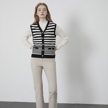 올리비아로렌 여성용 스트라이프 니트 베스트 VOCBNYW9111
