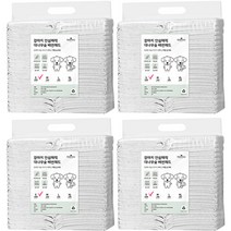 펫코노미 강아지 안심매직 대나무숯 배변패드 100매, 4세트