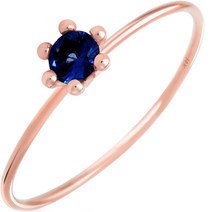 여성용 14K 탄생석 데일리 컬러 반지   케이스