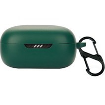 GRAYCO JBL LIVE FREE2 일체형 컬러 슬림핏 케이스 + 카라비너 세트, DARK GREEN