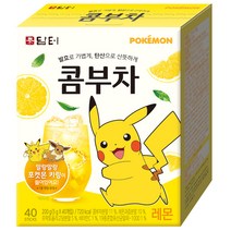 담터 포켓몬 콤부차 레몬, 5g, 40개