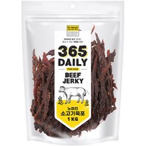 노마진 강아지 365 데일리 소고기육포 1kg, 1개, 소고기맛