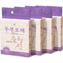 초심 고양이 두부모래 가는입자 라벤더향, 7L, 4개