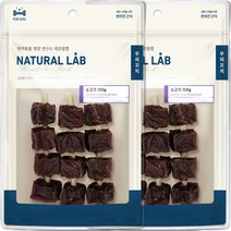 네츄럴랩 강아지 소고기 우피꼬치 간식 100g, 2개