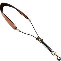 메이크미 관악기 색소폰 멜빵 끈, 갈색, 1개