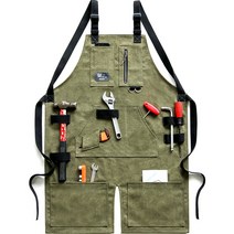 꼬까 고급 앞치마 목공 정원 공방용, 초록