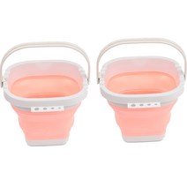 킵샌딩 수체화 미술 그림 폴딩 물통 2p, 02 스퀘어오렌지