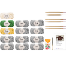 야나 지니어스 스웨터 10부소매 L DIY키트, 714 그레이, 1개