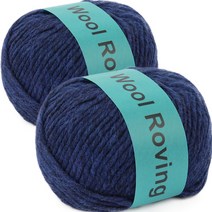 브랜드얀 다루마 울로빙 뜨개실 4mm 2p, 04 블루, 75m, 2개