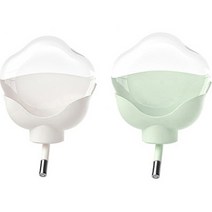 카르노코리아 햄스터 플라워 대용량 급수기 FREE, 2개, 화이트, 그린