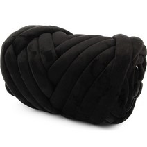 브랜드얀 자이언트얀 벨벳 뜨개실, 16m, 32 블랙, 1개