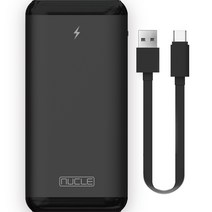 뉴클 PD/QC 고속 충전 보조배터리 10000mAh NCPB-PD10A, 1개, 블랙