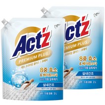액츠 프리미엄 플러스 액상세제 프레시 본품, 2L, 2개