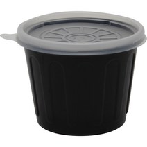 스완 국용기 찜용기 탕용기 도시락 일회용기 배달용기 검정색 105mm 특대 380ml 200p + 뚜껑 200p 세트, 1세트, 200개입