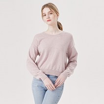 탱커스 여성용 울 털 라운드넥 긴팔 니트 TU4KP030L0