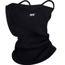 나인에프엑스 스웨디시 겨울 넥게이터 스포츠 워머 귀걸이타입, 블랙