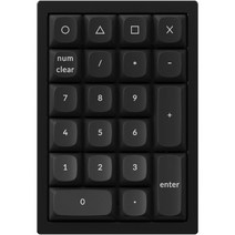 키크론 Q0 Frame RGB 핫스왑 갈축 키패드, Keychron Q0 C3, 카본 블랙