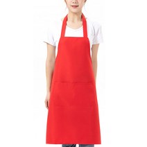 지앤와이 홀서빙 A형 앞치마, 2개, 레드