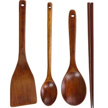 뉴 멀티 옻칠조리기 4종 세트, 미니조리스품 + 다용도주걱 + 뒤집개 + 튀김젓가락