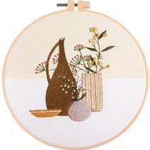 위즈앤위즈 누구나 DIY 프랑스자수 패키지 20cm, 모던 04, 1세트