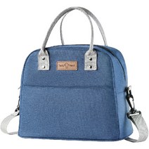 생활애찬 옥스퍼드 보온 보냉 백 피크닉 도시락 가방, 블루