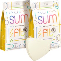 CLA 슬림핏 라이트패키지 컬러 새부리형 마스크 유아용 초소형, 2개, 크림베이지, 25개입