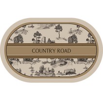 닥터리빙스토어 깨지지 않고 빨아쓰는 규조토 유럽식 주방 발매트, 컨트리 로드