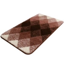 잘츠 편안한 생활공간 부드러운 욕조 매트 50 x 80 cm, 브라운
