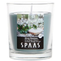 스파스캔들 클리어 글래스 향초 25시간연소 125g, 민티 함맘, 1개