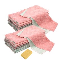 아싸레 주방 극세사 매직 벨벳 대형 요술 양면 행주 랜덤발송, 21개