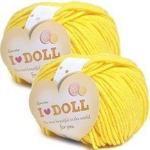 니뜨 아이돌 실 45g, 6 연노랑, 2개