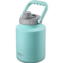 아소부 스테인레스 보온보냉 미니 워터저그, 민트, 1L