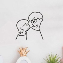 나음다름 투명 북유럽 포인트 스티커 07, 블랙