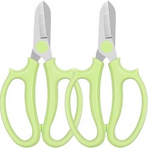요롬코롬 편안한 원예 전지가위 그린, 2개