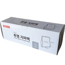 생활을그리다 다용도 투명 지퍼백 25 x 30 cm, 50개