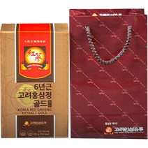 고려인삼유통 6년근 고려 홍삼정 골드 + 쇼핑백, 250g, 1개