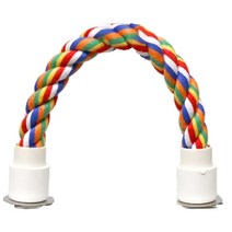 리프패럿 앵무새 철사형 고정 면 횃대 소 길이 35cm x 두께 2cm 03444, 혼합색상, 1개