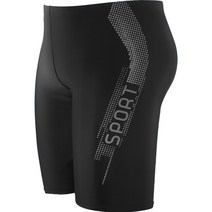 마켓피아 남성용 수영 긴 반바지, 10 그레이 닷