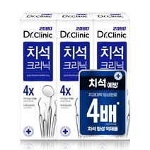2080 닥터크리닉 치석 치약, 120g, 3개