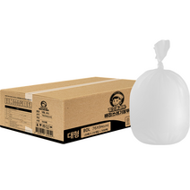 청소해결사 배접 쓰레기 대형 비닐봉투 화이트 76 x 94 cm 500p, 80L, 1개